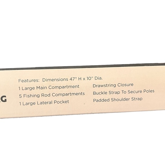 Pacific Coast Trail Fishing Rod Organizer‎ Bag NIB - Picture 4 of 4